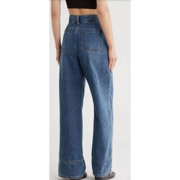 Habitual Women's Wide-Leg High Rise Denim Trouser Jeans - Picture 2 of 11